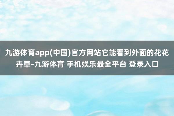 九游体育app(中国)官方网站它能看到外面的花花卉草-九游体育 手机娱乐最全平台 登录入口
